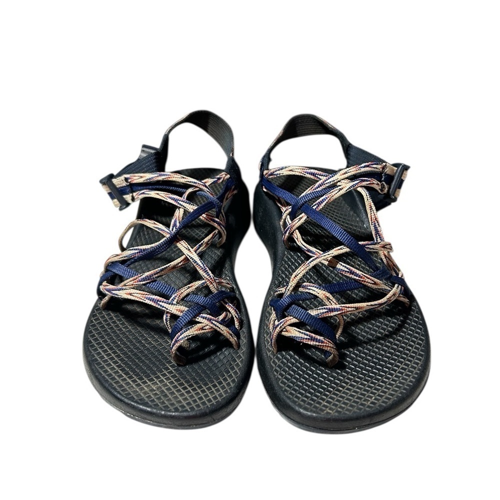 Chaco Women's Sandals - Navy and Multicolor size 9